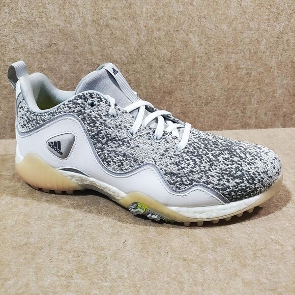 Adidas Codechaos 21 Spikeless Gray White Athletic Golf Sneaker Shoe - Picture 1 of 6